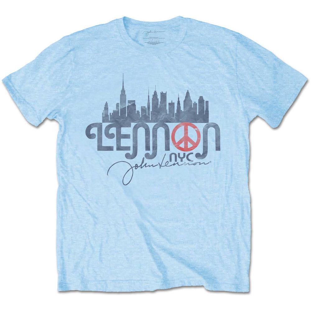John Lennon Unisex T Shirt Nyc Skyline